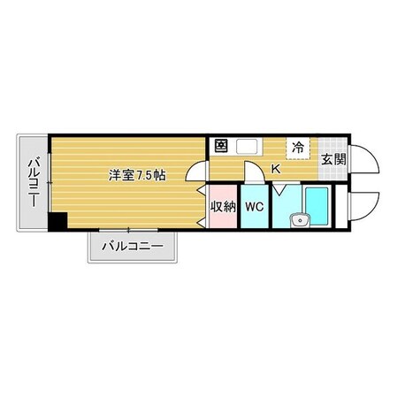 服部天神駅 徒歩7分 4階の物件間取画像